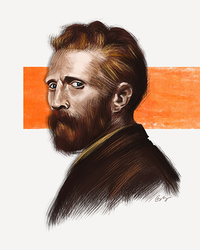 Van Gogh digital portrait