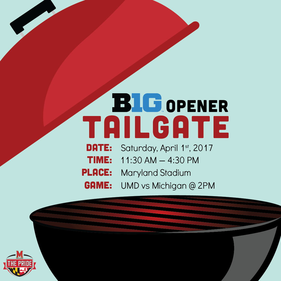 Vector illustration of an outdoor grill advertising tailgating information
